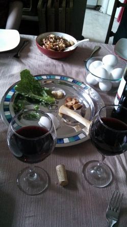 This year's seder.  Photo credit C. Matheis.  http://oughtornot.net